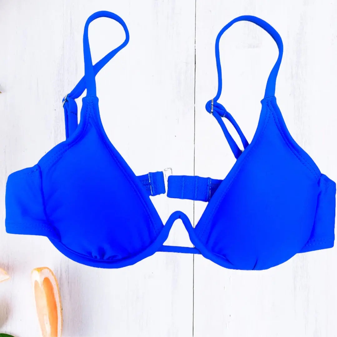 Blue Wired Diva Bikini Top Makuwa Swim Wear