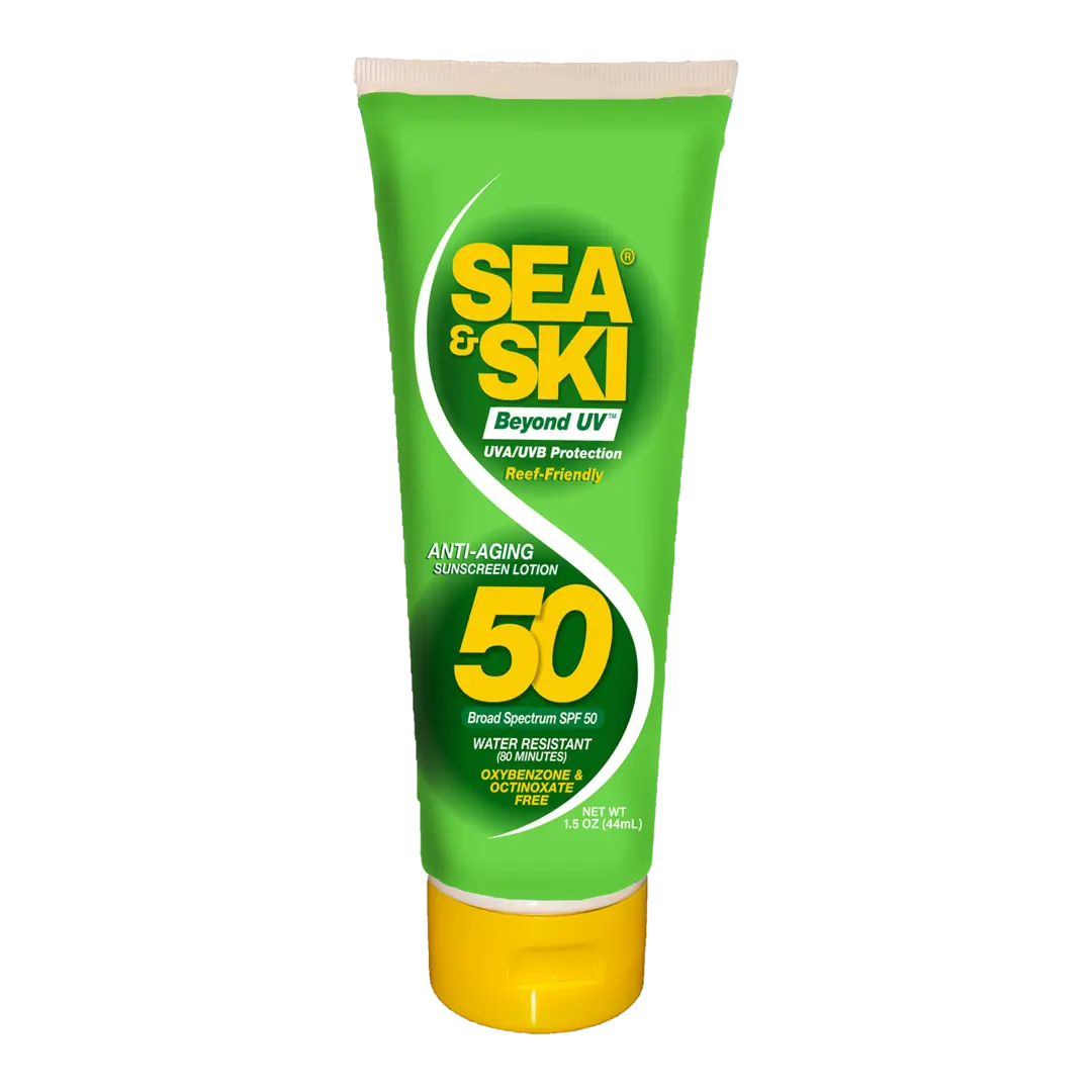 SEA & SKI Suncare - SEA & SKI Beyond UV™ Anti-Aging Broad Spectrum UVA/UVB SPF 50 Reef Friendly Sunscreen Lotion, 1.5 oz Trial Size SEA & SKI Suncare