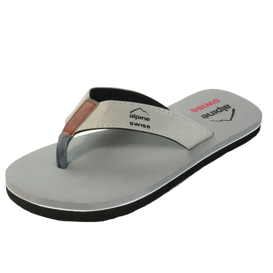 Alpine Swiss - Mens Flip Flops Beach Sandals Lightweight EVA Sole Comfort T Alpine Swiss