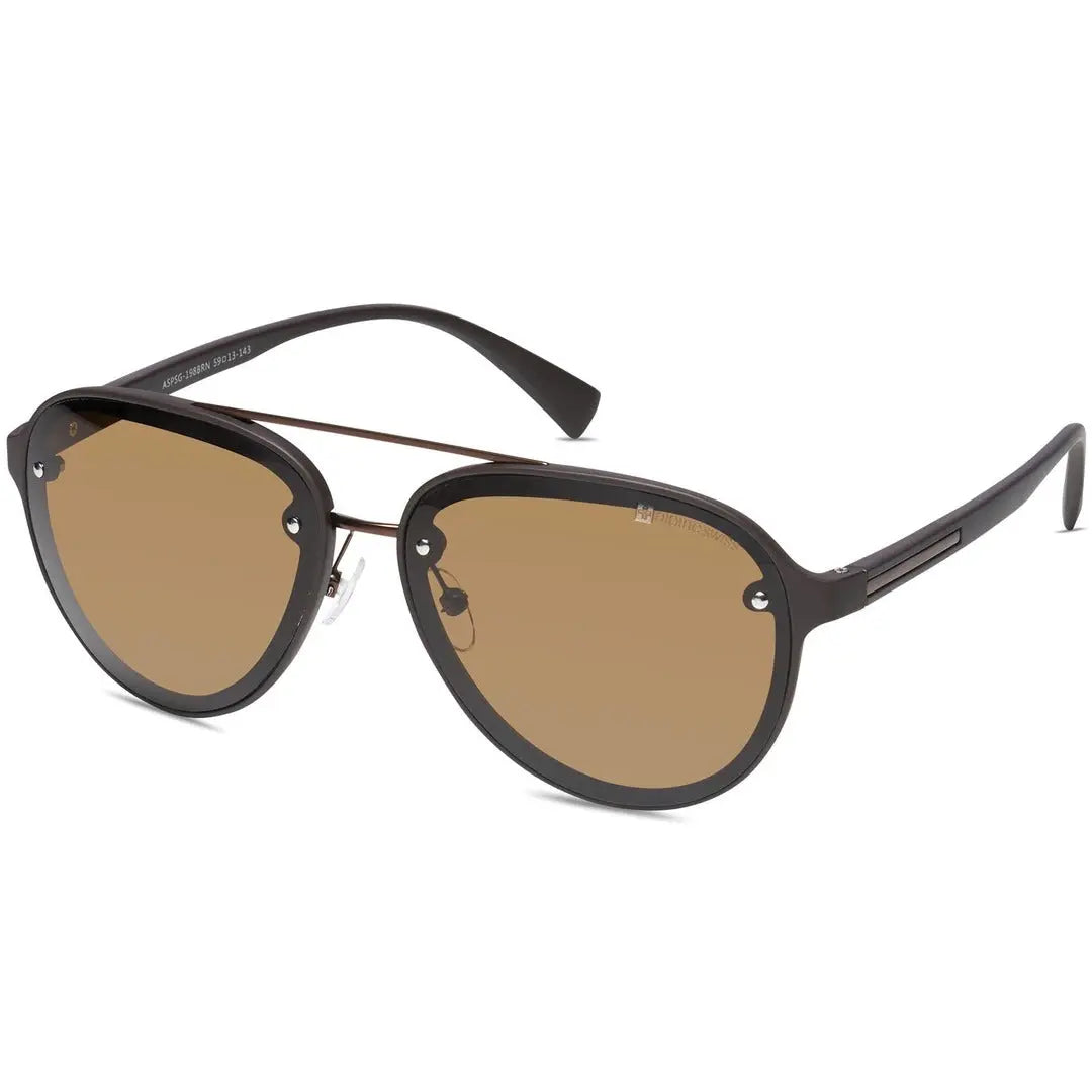 Alpine Swiss - Mens Polarized Aviator Sunglasses Vintage Retro Pilot Cop Glasses - Alpine Swiss