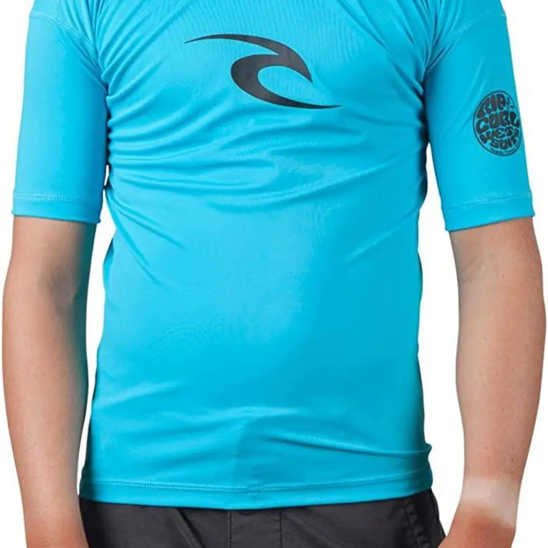Rip Curl Boys ' Grom Corpo S/sl UV Tee Lycra Rashguard Makuwa Swim Wear