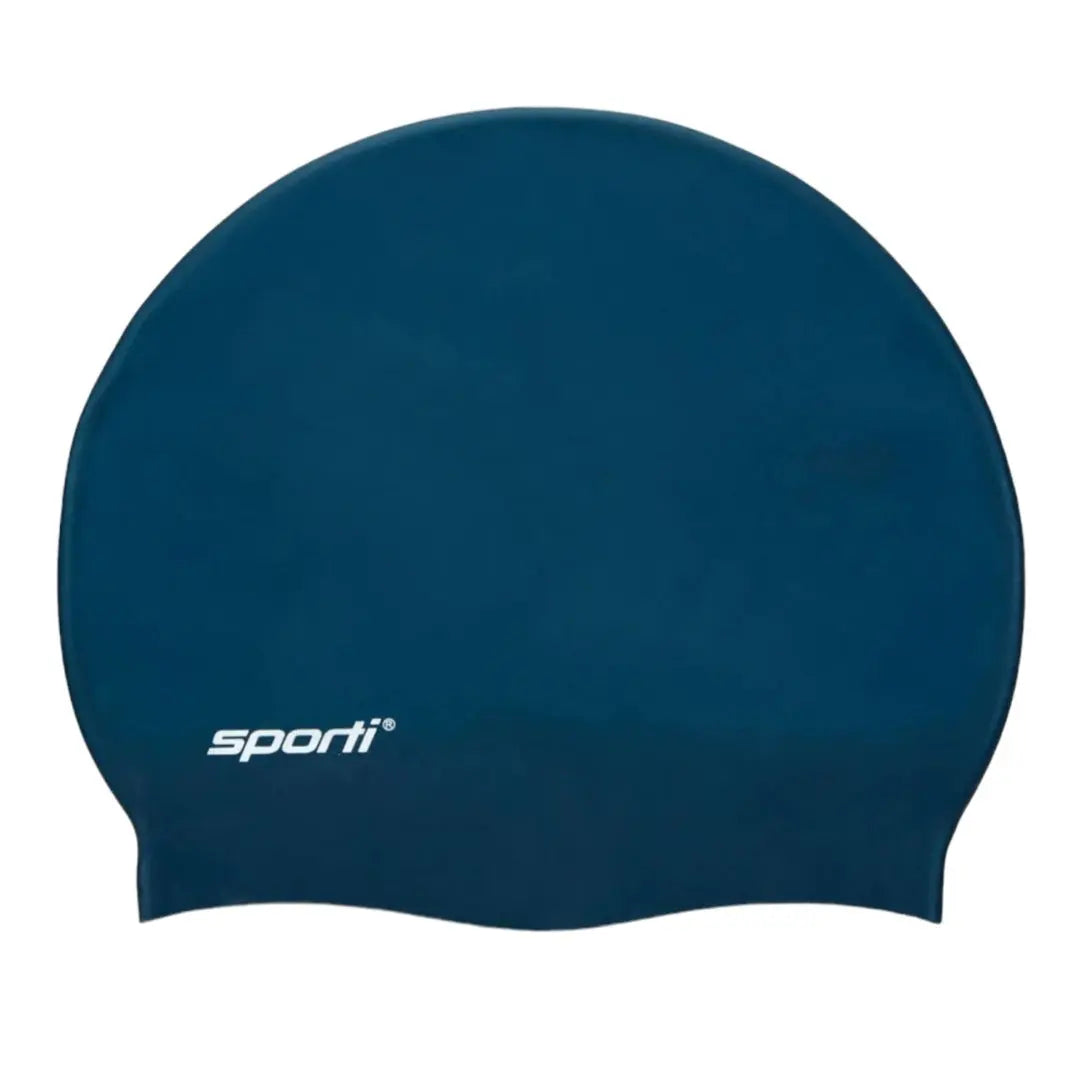 Sporti Dark Navy Silicone Swim Cap Sporti
