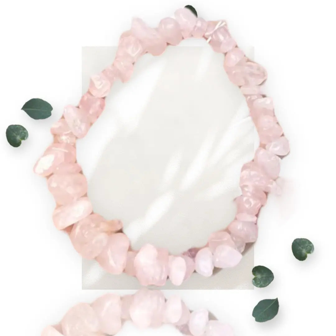 Rose Quartz Crystal Chip Bracelets Makuwa Swim Wear
