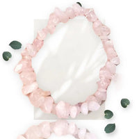Rose Quartz Crystal Chip Bracelets Makuwa Swim Wear