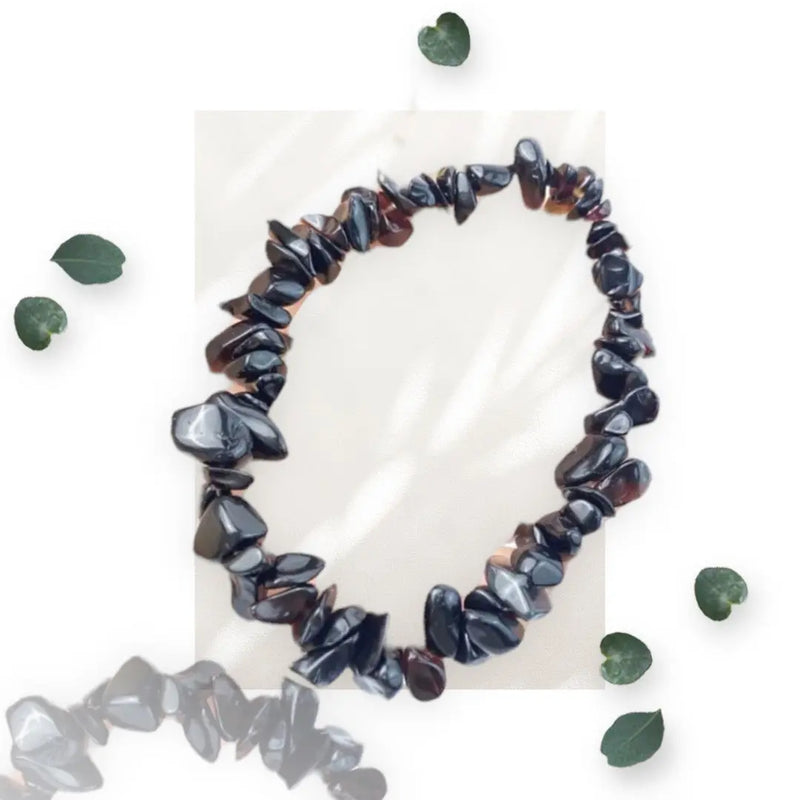 Black Agate Chip Bracelet Makuwa Swim Wear