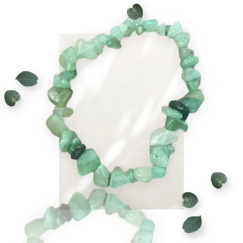 Green Aventurine Chip Bracelet Makuwa Swim Wear