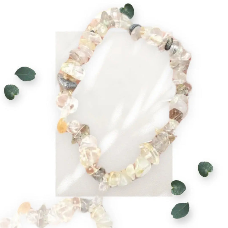 Rutile Quartz Chip Bracelet Makuwa Swim Wear