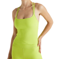 EY Lime Rib Cami Top Electric Yoga