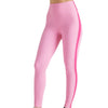 EY Pink Color Block Rib Legging Electric Yoga