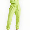 EY Lime French Terry Joggers Electric Yoga