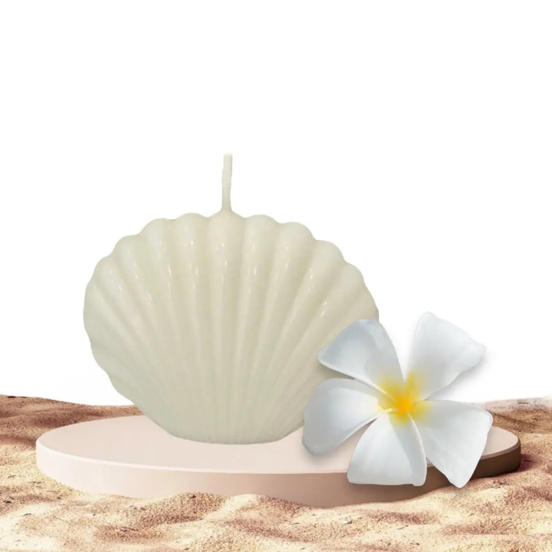 English Pear & Freesia Shell Art Candle Makuwa Swim Wear