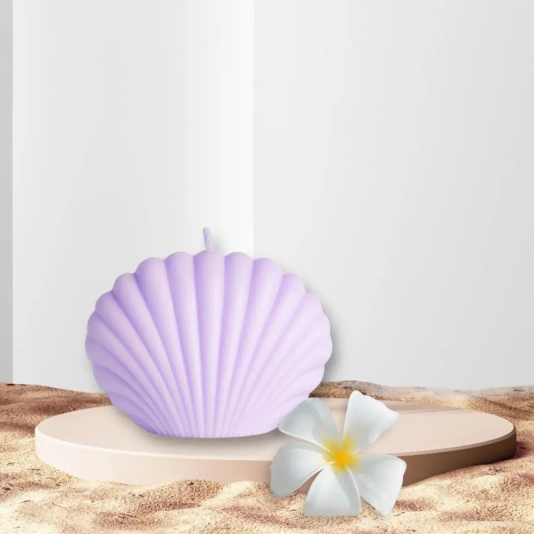 Lavender Shell Art Candle Makuwa Swim Wear