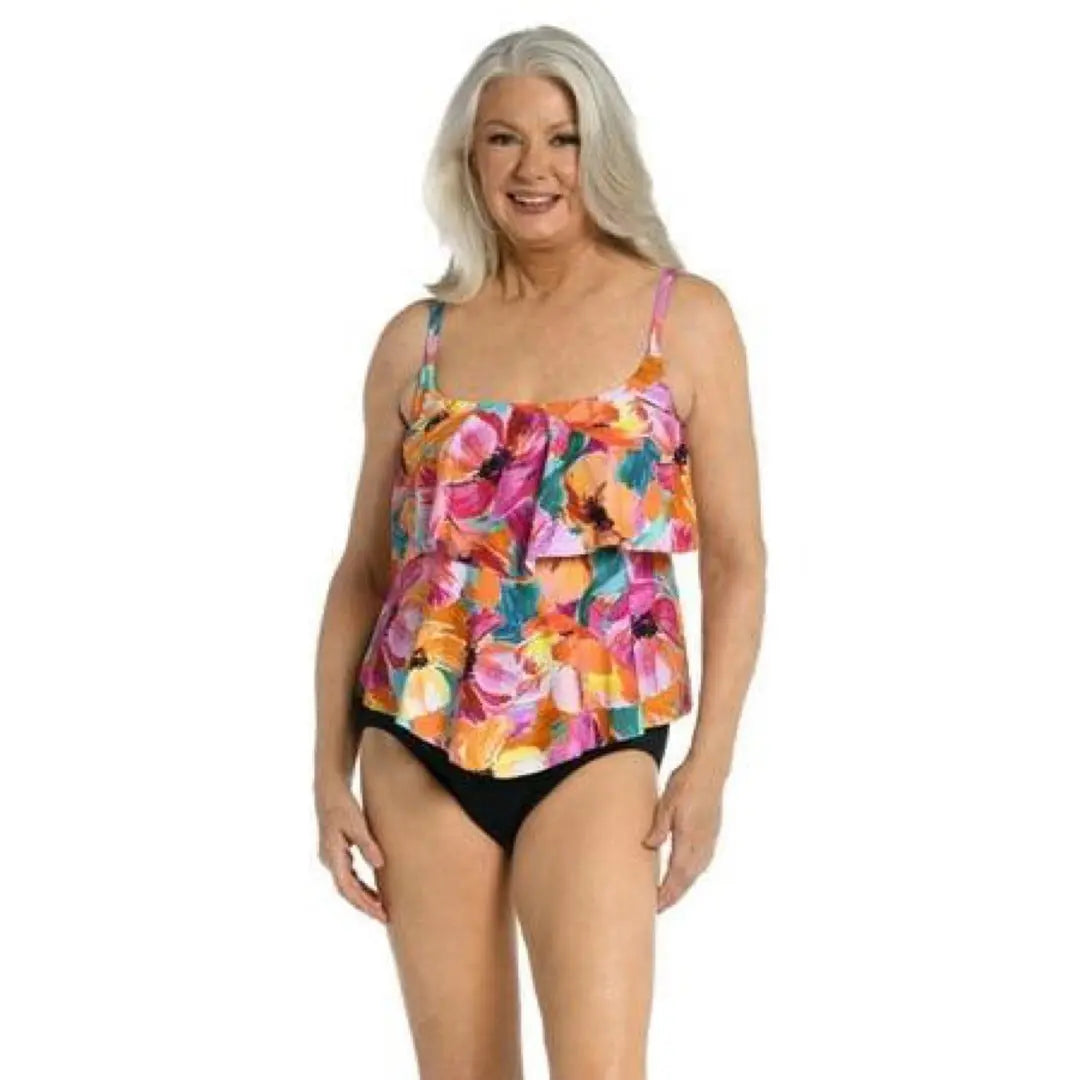 Maxine of Hollywood Women’s Sunset Bouquet Two Tiered Tankini Top Maxine of Hollywood