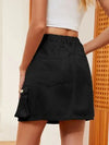 High Waist Denim Skirt Trendsi