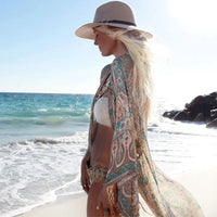 Sheer Vintage Women’s Kimono Beach Cover Up WearMSW