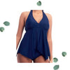 CG Navy Handkerchief Tankini Top Cover Girl