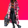 Pink Plaid Flannel Jacket - Makuwa Swim Wear
