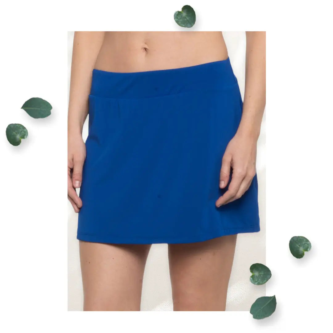 CG Women’s Blue Swim Skirt UPF 50+ Makuwa Swim Wear LLC