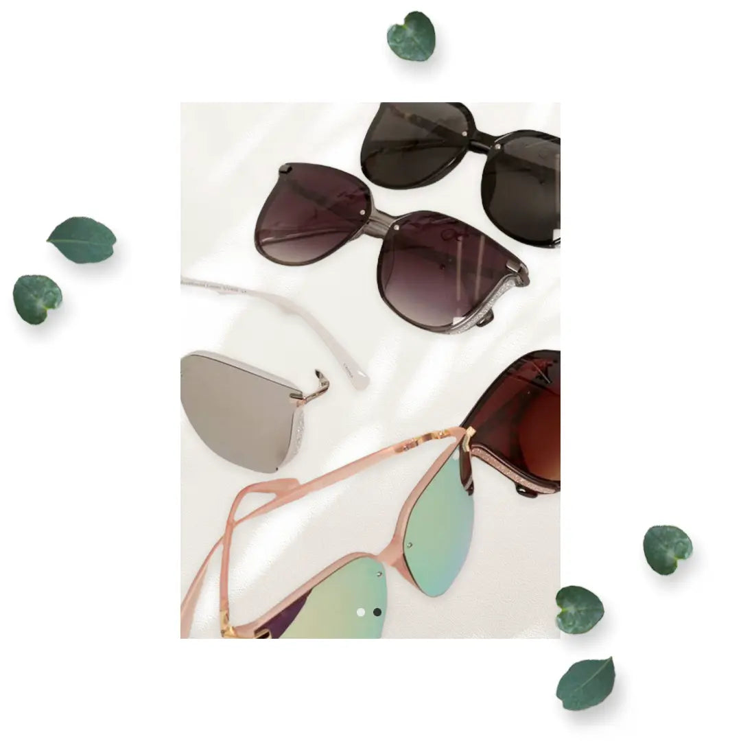 Women’s Glitter Square Sunglasses Makuwa Swim Wear LLC