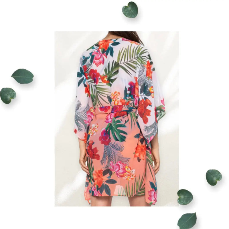 La Blanca Tropical Flowers Cover Up Dress La Blanca