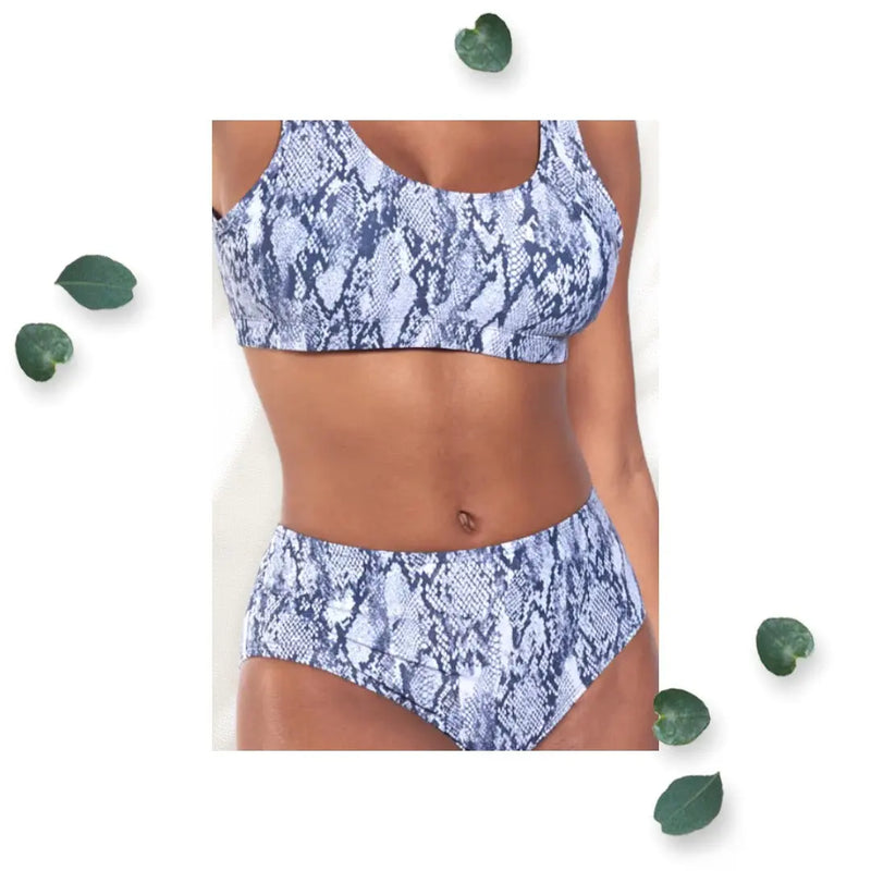 CG Women's Snakeskin Sporty Bikini Set Cover Girl