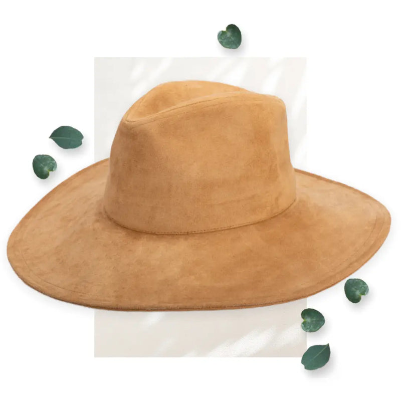SDH Pioneer Cut & Sew Faux Suede Fedora Hat WearMSW