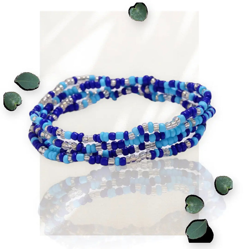 Blue Wave Waist Beads WearMSW
