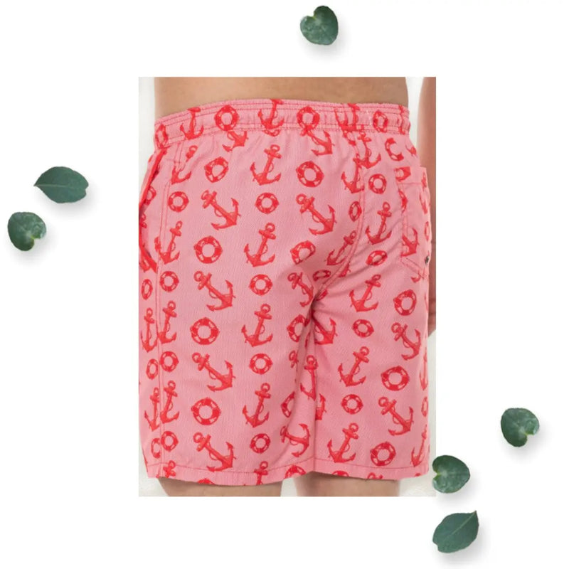 Red Anchor Swim Trunks Men's Mr.Swim