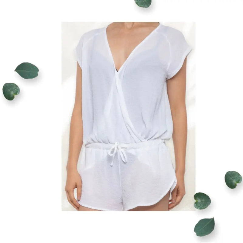 Women’s Speedo Romper White Cover Up Speedo