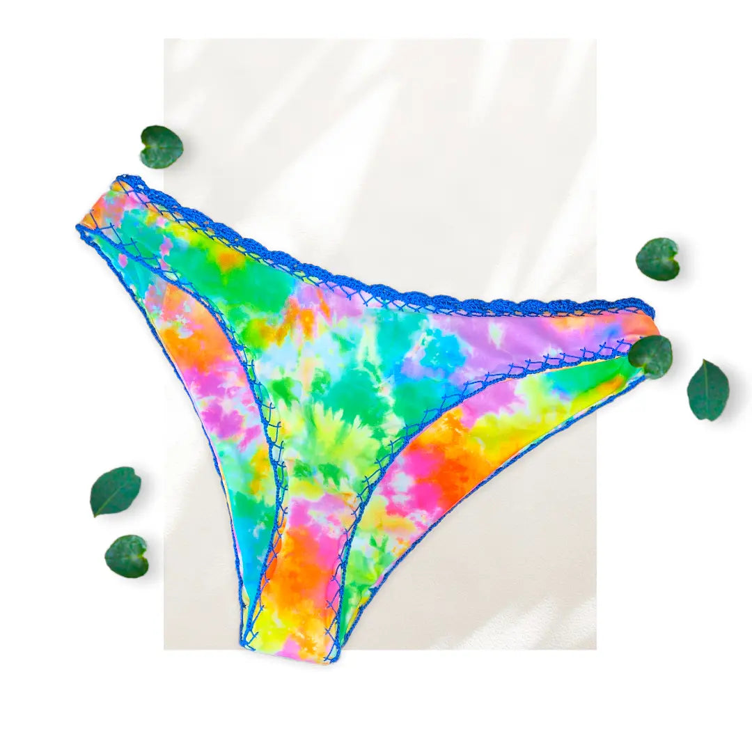 MSW Tie Dye Blue Bikini Bottom WearMSW