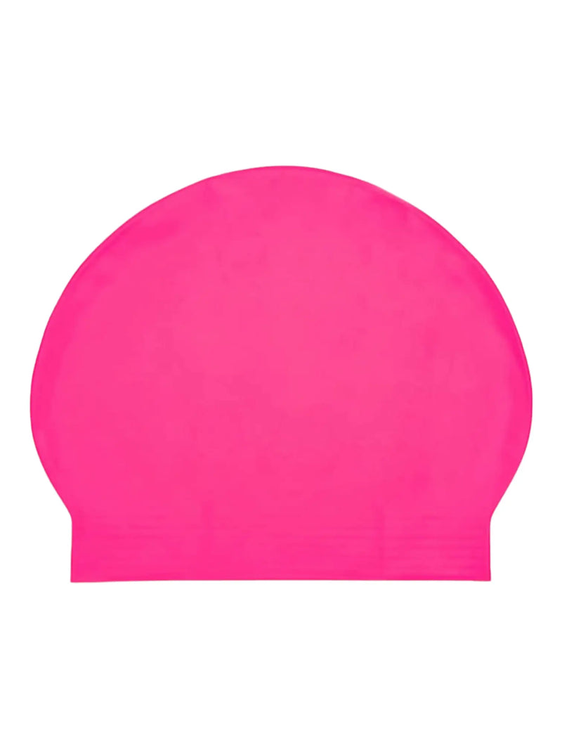 Sporti Pink Silicone Swim Caps Sporti