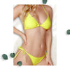 Yellow Triangle Bikini Two Pieces WearMSW