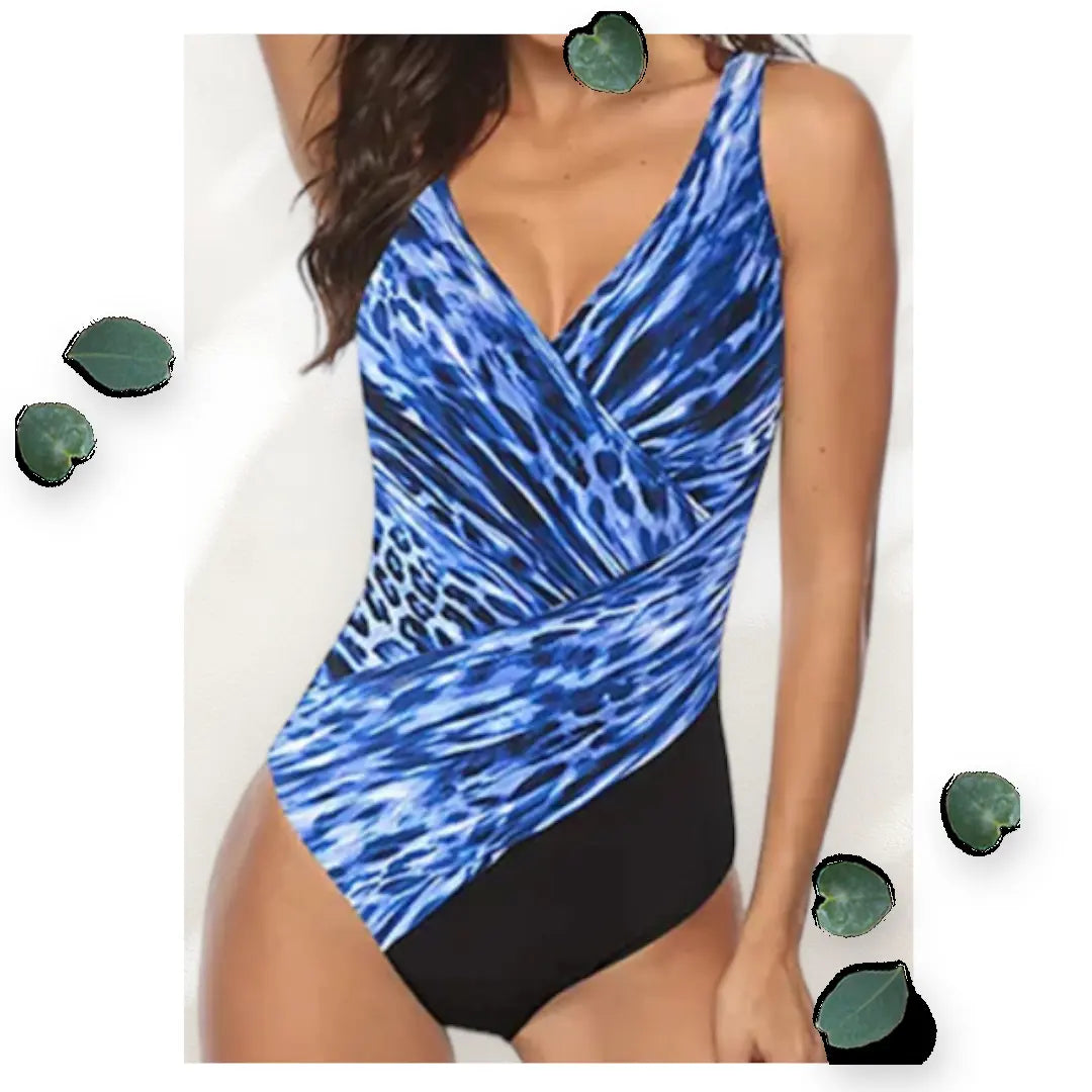 Women’s Blue Water  One Piece Swimsuit Makuwa Swim Wear