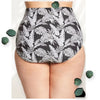 Club Swim Caribbean Palms Plus Size Ultra High Waist Swim Brief Bottom Club Swim