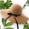 Floppy Board Brim  Women Fordable Bowknot Straw Hat Outdoor Research