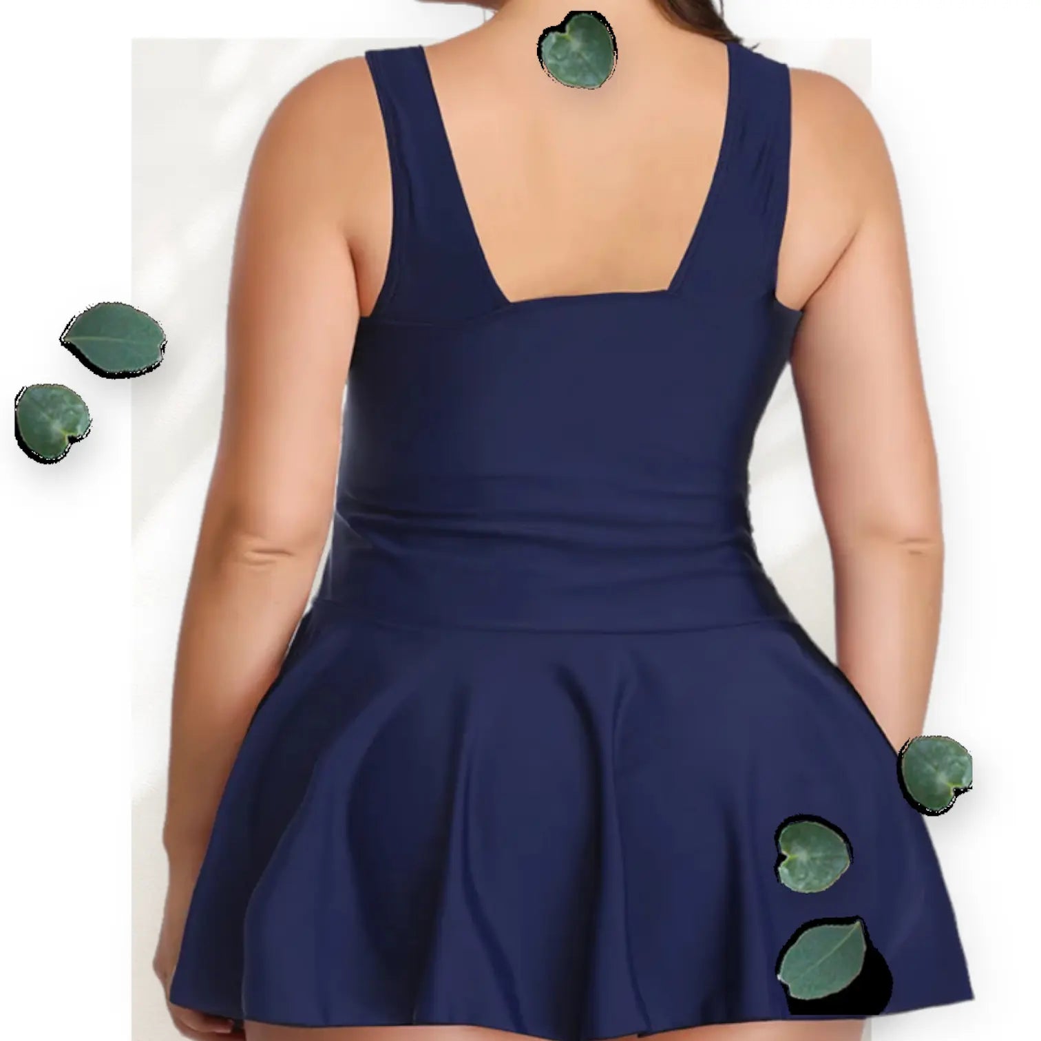 Floral Print Classic One-Piece  Swimdress Tummy Control Plus Size Makuwa Swim Wear