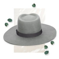 SDH Julian - Felt Stiff Fedora W/ Grosgrain Band Hat WearMSW