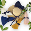 Floppy Board Brim  Women Fordable Bowknot Straw Hat Outdoor Research