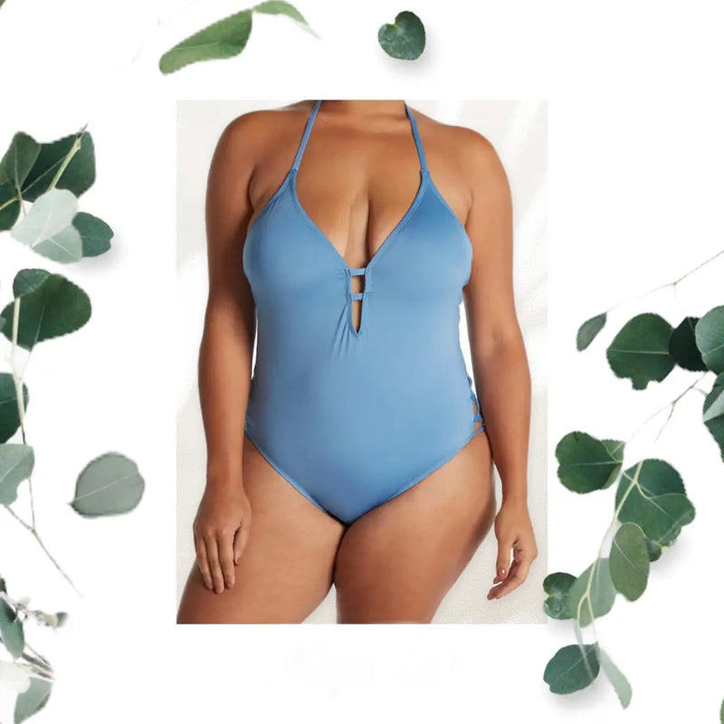 Women's Blue Wave One- Piece Swimwear - Makuwa Swim Wear