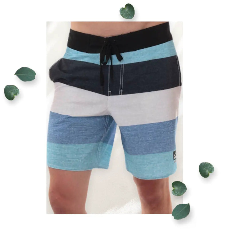 Men’s Blue Boardshorts Swim Trunks Hybrid “ RUNS SMALL” Alpine Swiss