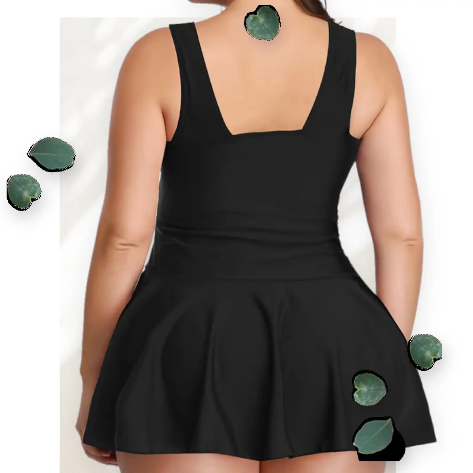 Floral Print Classic One-Piece  Swimdress Tummy Control Plus Size Makuwa Swim Wear