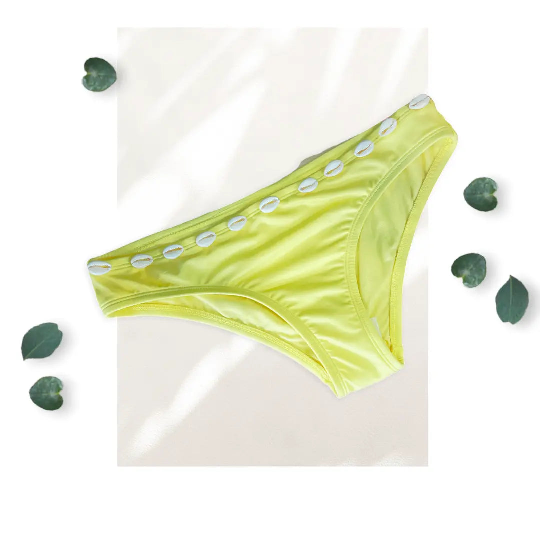 Women’s Yellow Shells Bikini Bottom WearMSW