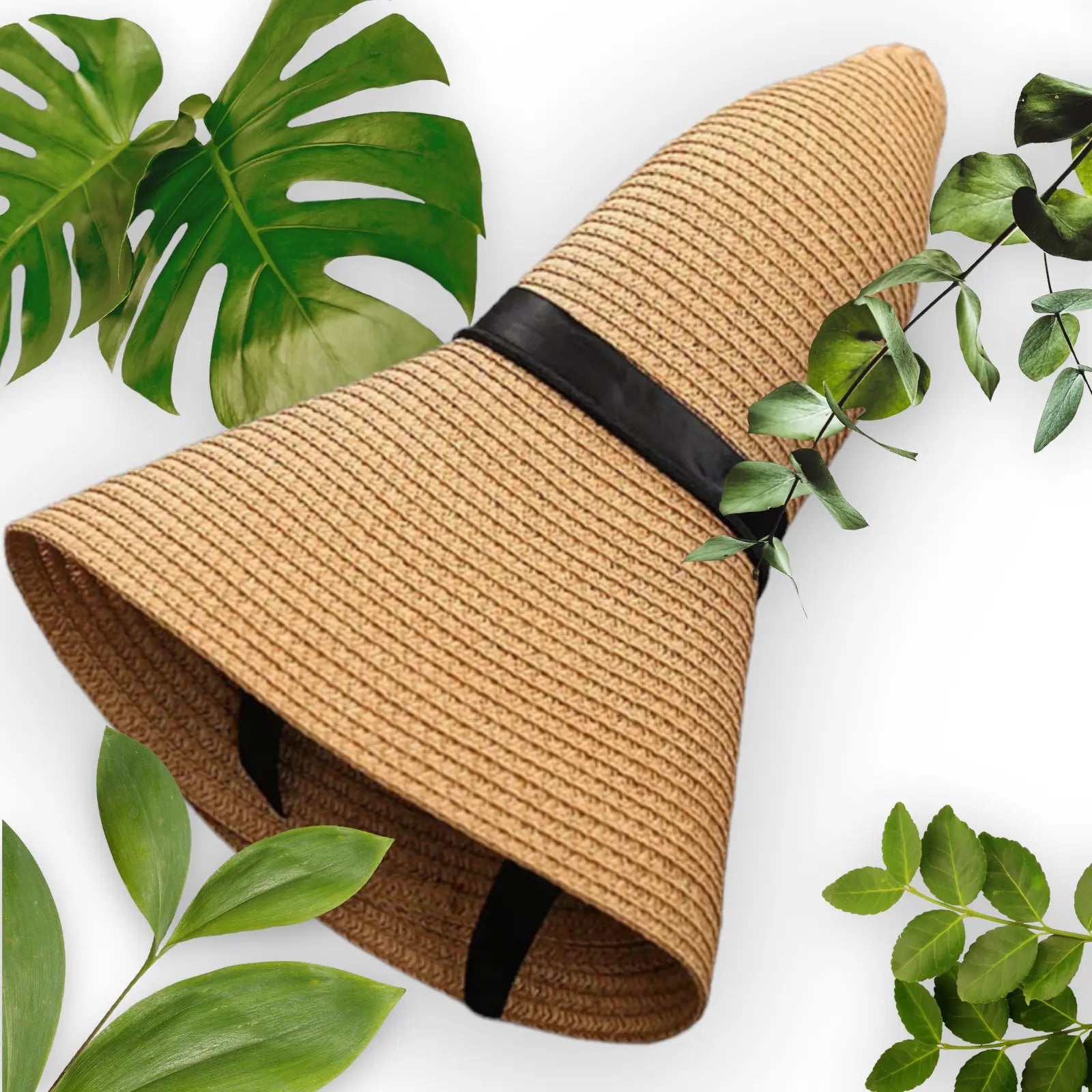 Floppy Board Brim  Women Fordable Bowknot Straw Hat Outdoor Research