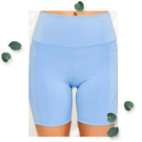 Aqua Activewear Leggings Shorts Seam Detail Makuwa Swim Wear