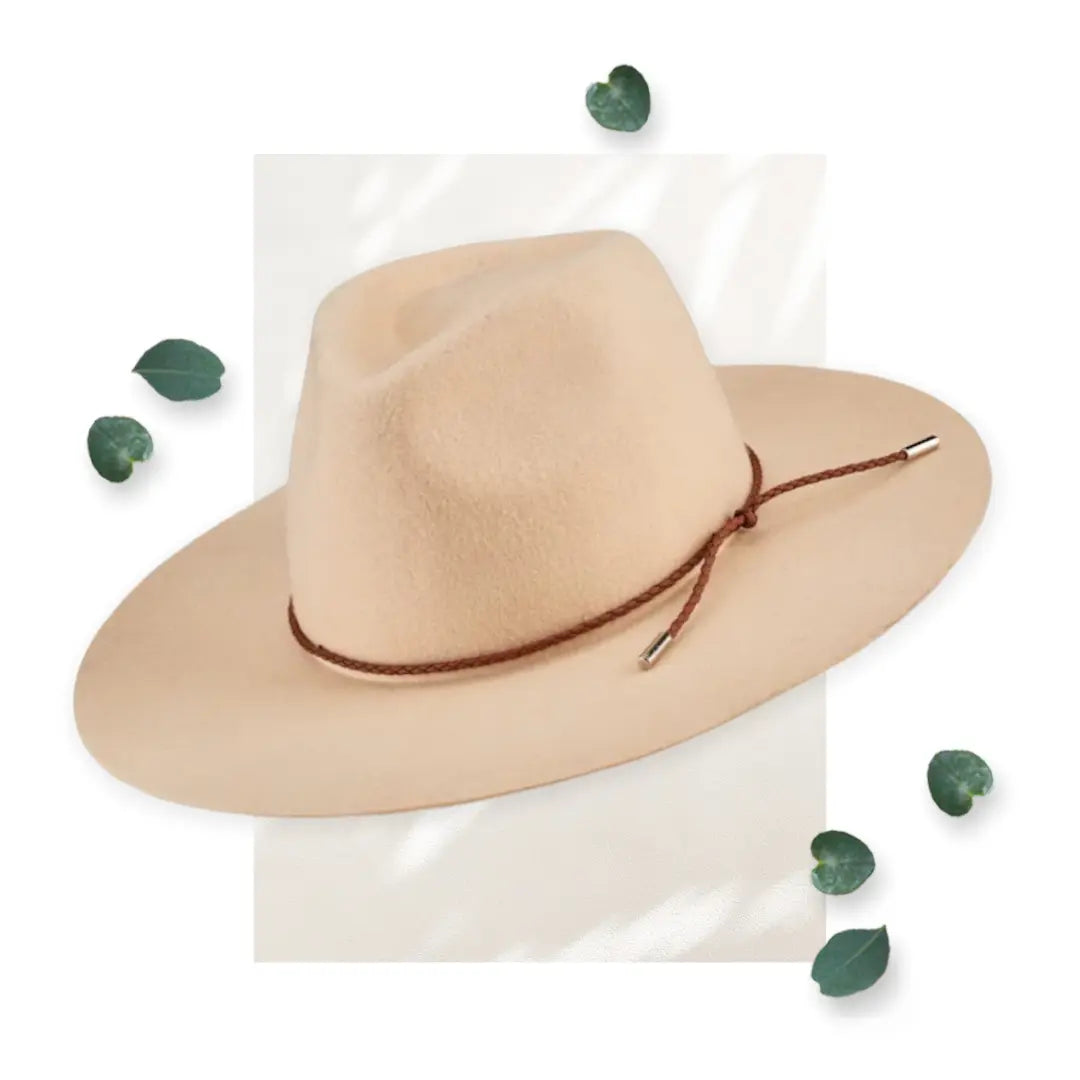 SDH Women’s Anza - Packable Floppy Fedora W/ Faux Leather Band Hat Makuwa Swim Wear