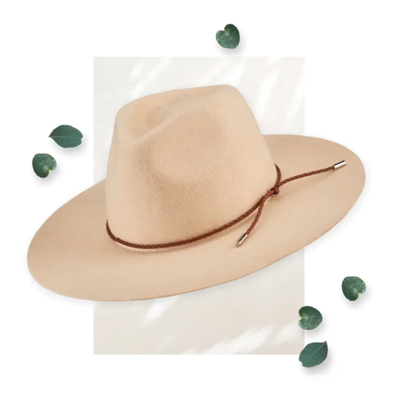 SDH Women’s Anza - Packable Floppy Fedora W/ Faux Leather Band Hat Makuwa Swim Wear