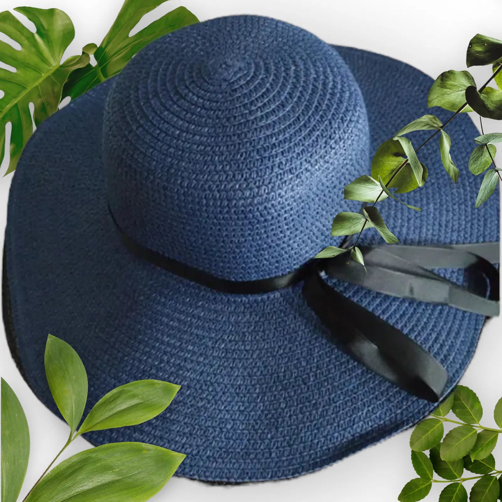 Floppy Board Brim  Women Fordable Bowknot Straw Hat Outdoor Research