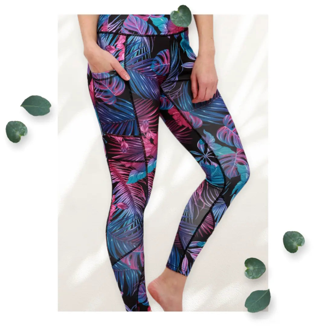 Fitckics Women's Electric  Jungle  Leggins Makuwa Swim Wear