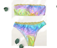 MSW Tie Dye Yellow Bikini Bottom WearMSW