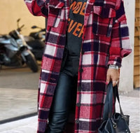 Plaid Flannel Shacket Jacket - Makuwa Swim Wear